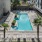 a pool in a courtyard