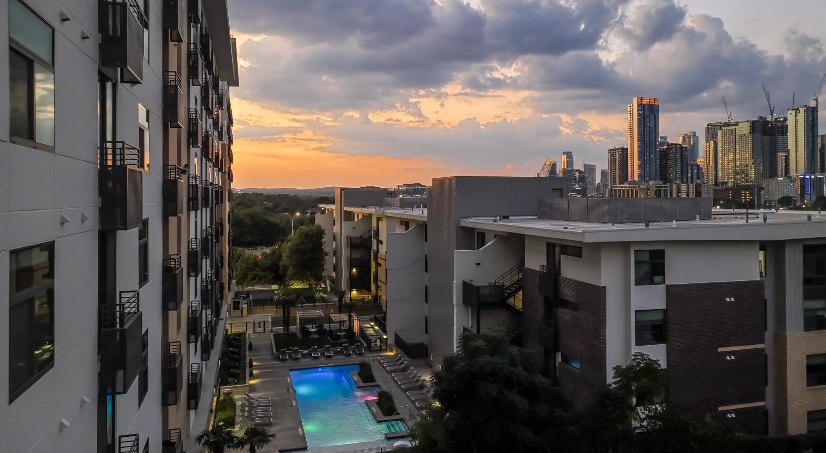 Find your perfect fit at Berkshire Riverview a pool in a city