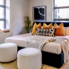 bedroom with views